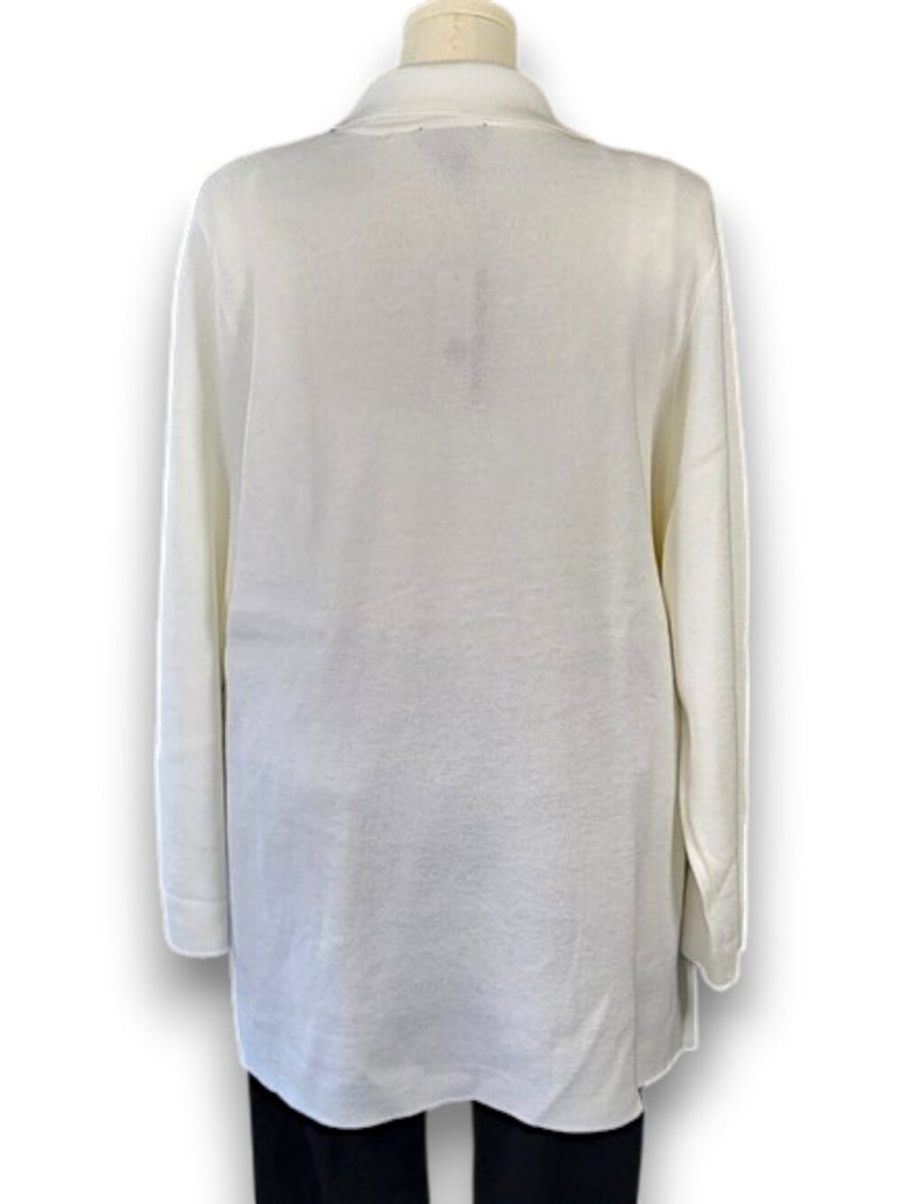 Investments II Ivory Open Front Sweater Jacket - Plus Size 2X NWT - Picture 4 of 9